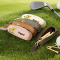 Marsupilami personalizado de dibujos animados Monedero de cuero de PU con nombre Golf Ball Stud Almacenamiento Cumpleaños Día del Padre Regalo para Golfista | Callie × Marsupilami