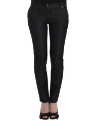 Women's Black Slim Jeans Denim Pants Skinny Leg Stretch Cotton