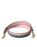 Women's Pink Leather Handbag Accessory Shoulder Strap Goat Lamb Bag