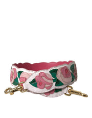 Women's White Floral Leather Accessory Shoulder Strap Calf Ayers Bag