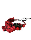 Red Cherry Sicily Embellished Women Hairband Diadem Silk Viscose Nylon Accessory