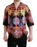Men's Multicolor Luminarie Print Cotton T-Shirt