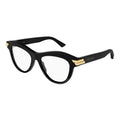 Bottega Veneta BV1105O001 Gold-Accent Frame Eyeglasses — Black