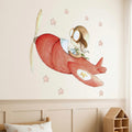 Decorative Vinyl for Children FAST PLANE Airplane - SUEÑOS DE CIGUEÑA
