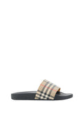 Men's Brown Rubber Slides Sandals