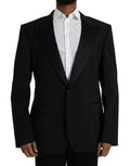 Men's Black Sicilia Single Breasted Coat Blazer Clothing