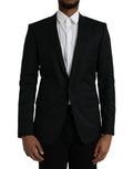 Men's Black Wool Martini Single Breasted Blazer Virgin Clothing