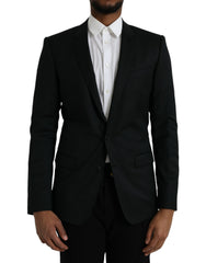 Men's Black Wool Martini Single Breasted Blazer Virgin Clothing