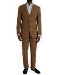 Men's Brown Cashmere 2 Piece Single Breasted Suit