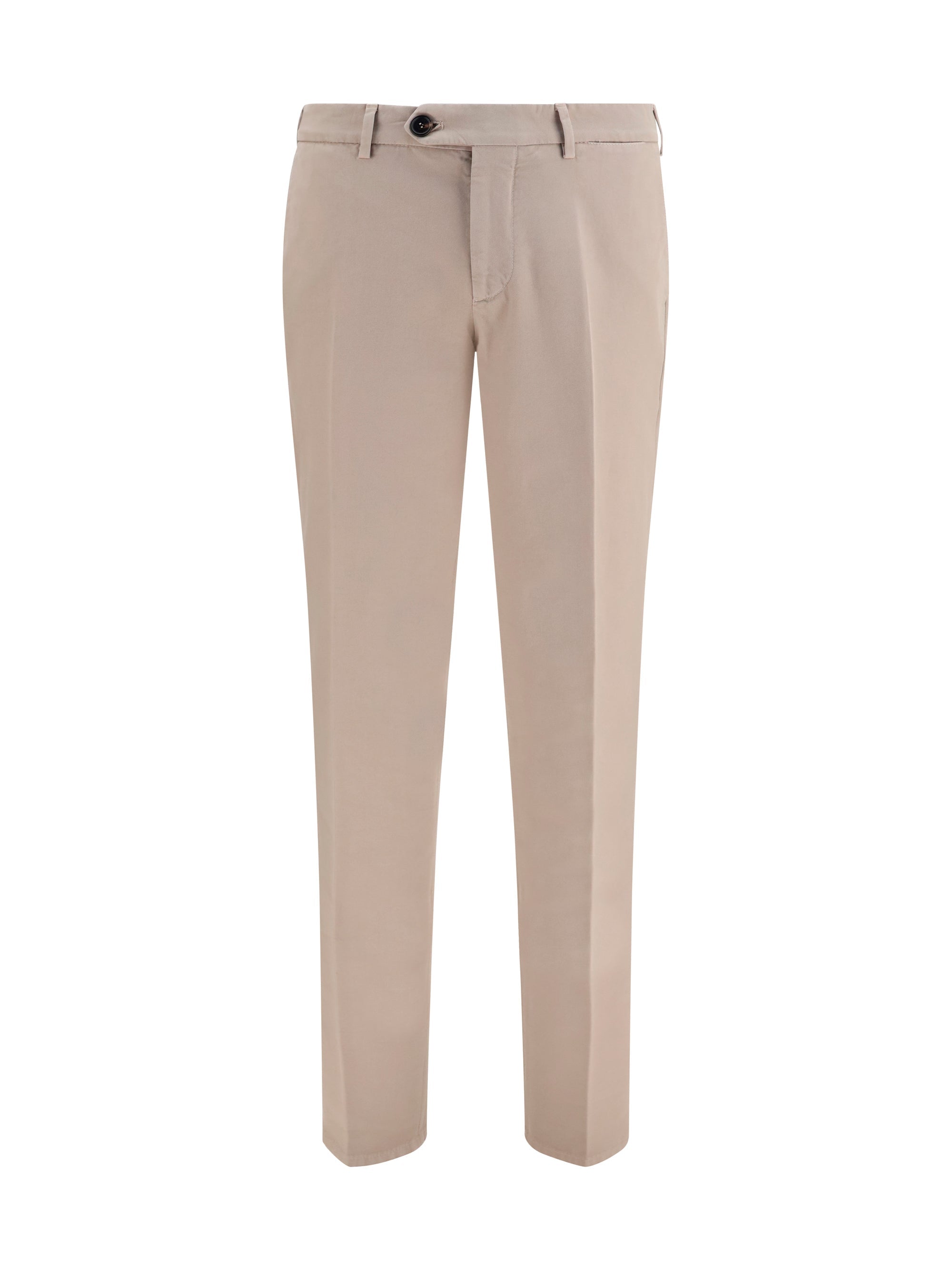 Brunello Cucinelli Dyed Cotton Trousers — Beige