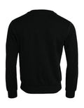 Men's Black Cotton Long Sleeves Sweatshirt Sweater Polyester Clothing