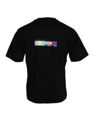 Men's Black With Love Always Crew Neck Top T-Shirt Cotton
