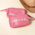Medalla personalizada Show Time Bolsa de viaje con múltiples compartimentos, nombre y correa para la muñeca Accesorio para concursos hípicos Regalo de cumpleaños para los amantes de la hípica
