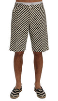 Men's Striped Hemp Shorts Multicolor Chino