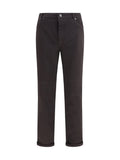 Brunello Cucinelli Turn-Up Hem Cotton Jeans — Brown