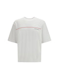 Camiseta de algodón con logo estampado Dsquared2 — Blanco
