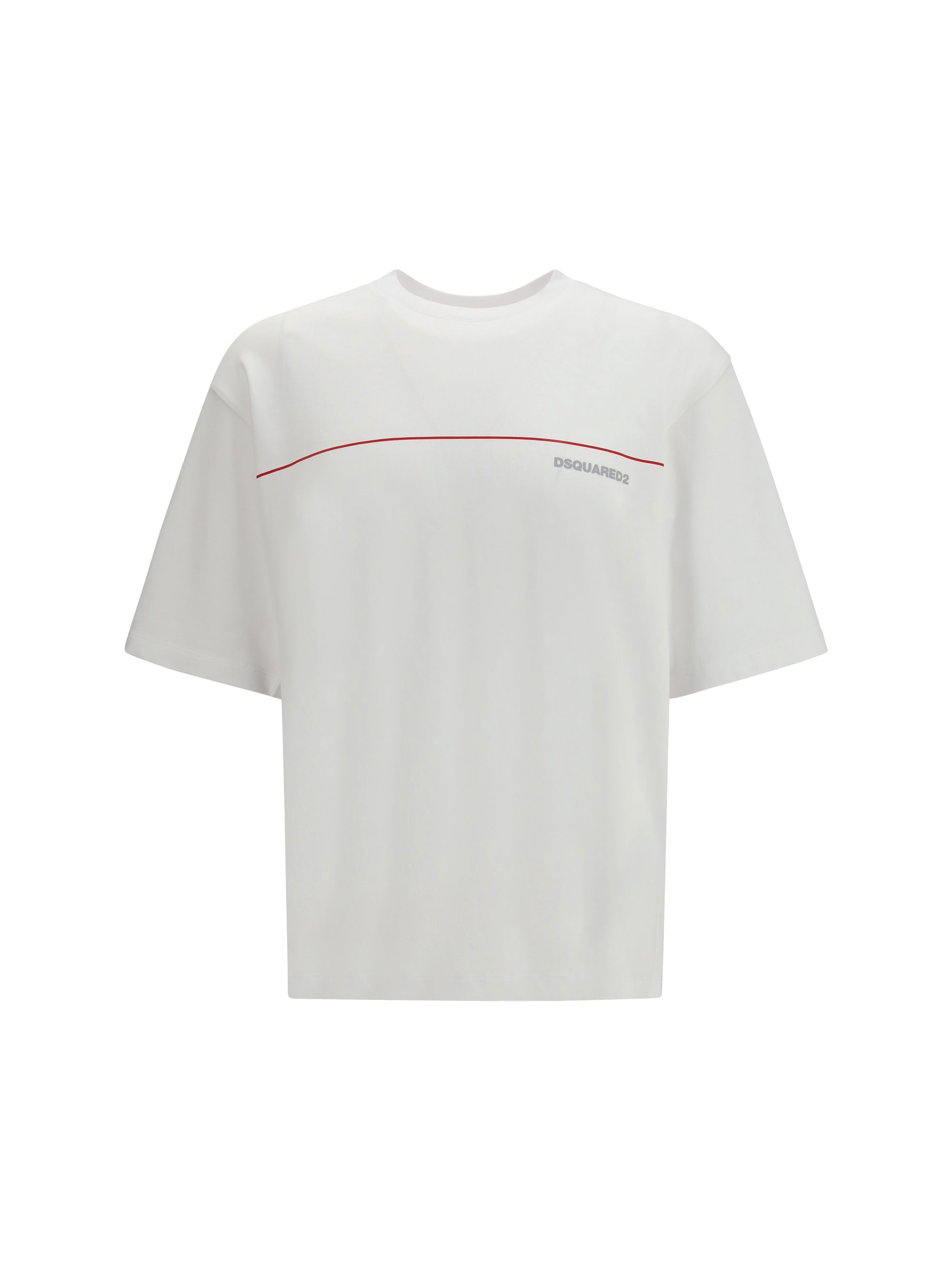 Dsquared2 Logo-Print Cotton T-Shirt — White