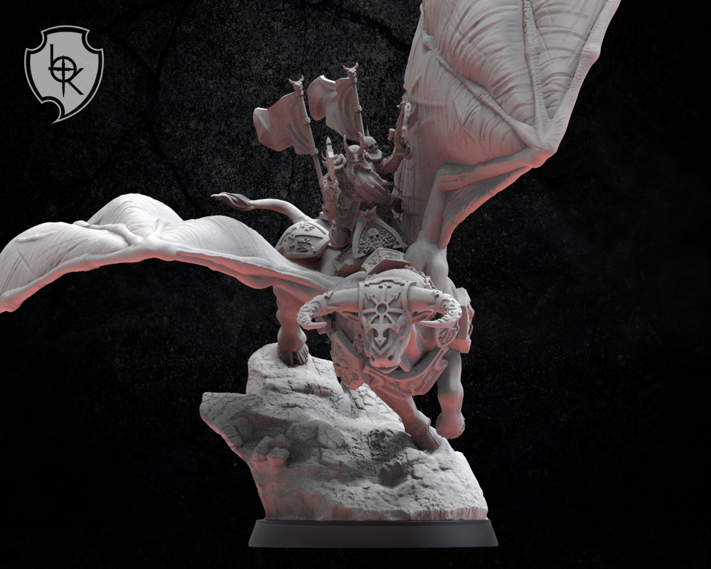 Dainn Longbeard On Taurus, Lost Kingdom Miniatures