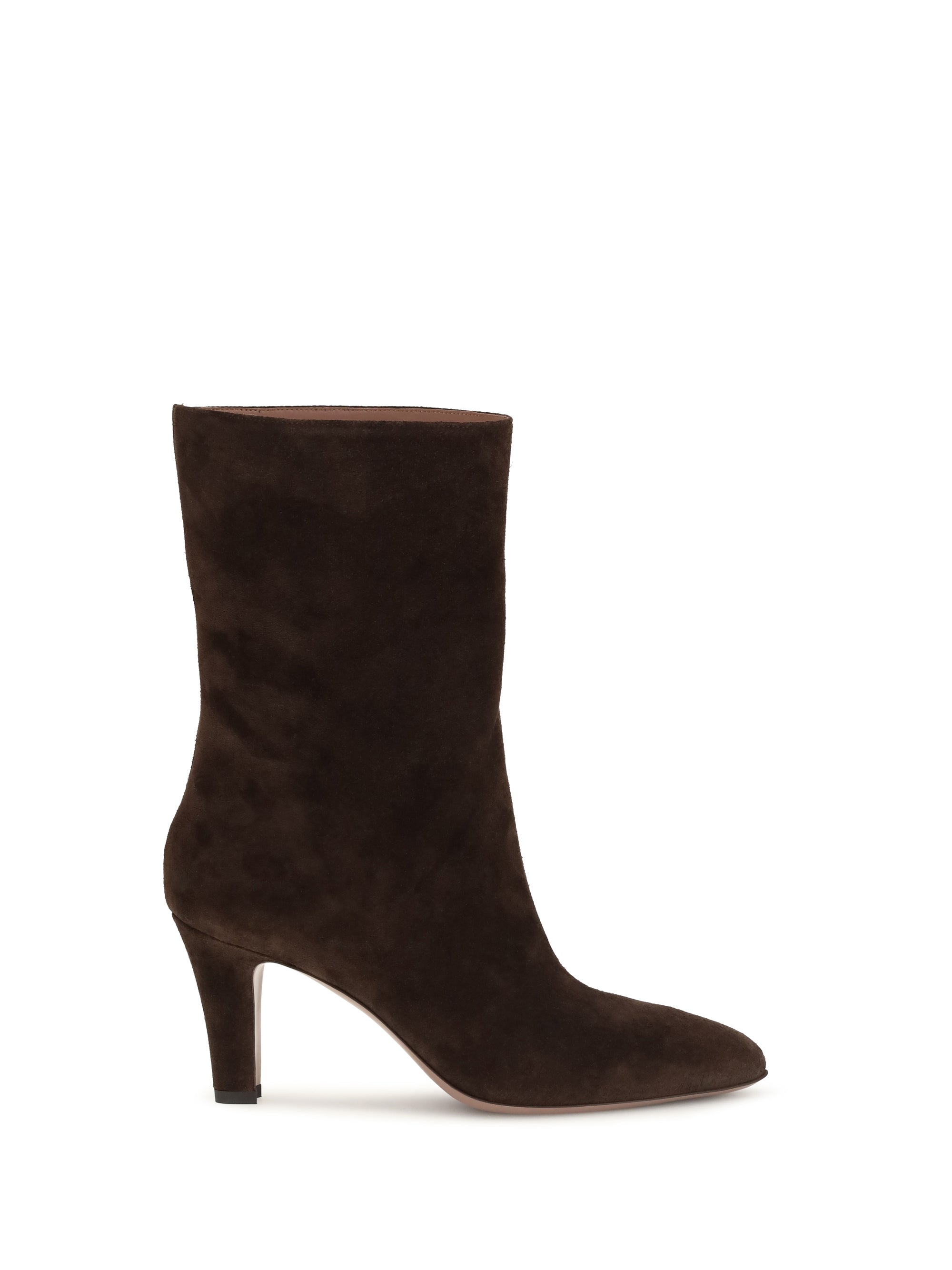 Paris Texas Suede Ankle Boot — Brown