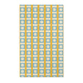 Retro Sunburst Checkered Accent Rug