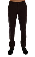 Men's Purple Wool Stretch Formal Pants