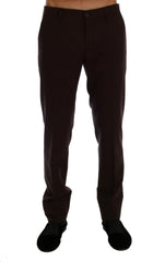 Men's Purple Wool Stretch Formal Pants