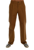 Men's Brown Stretch Cotton Pants