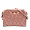 Matelasse Nappa Double Zip Camera Bag