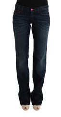 Women's Blue Cotton Regular Fit Denim Jeans Clothing