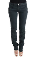 Women's Gray Cotton Superslim Denim Jeans Clothing
