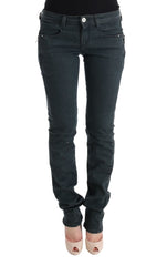 Women's Gray Cotton Superslim Denim Jeans Clothing