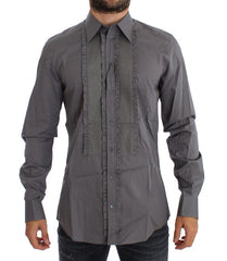 Men's Purple Torero Gold Slim Fit Dress Shirt Cotton
