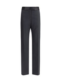 Tom Ford Wool-Silk Trousers — Black
