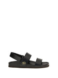 Valentino Garavani Studshield Sandals — Black
