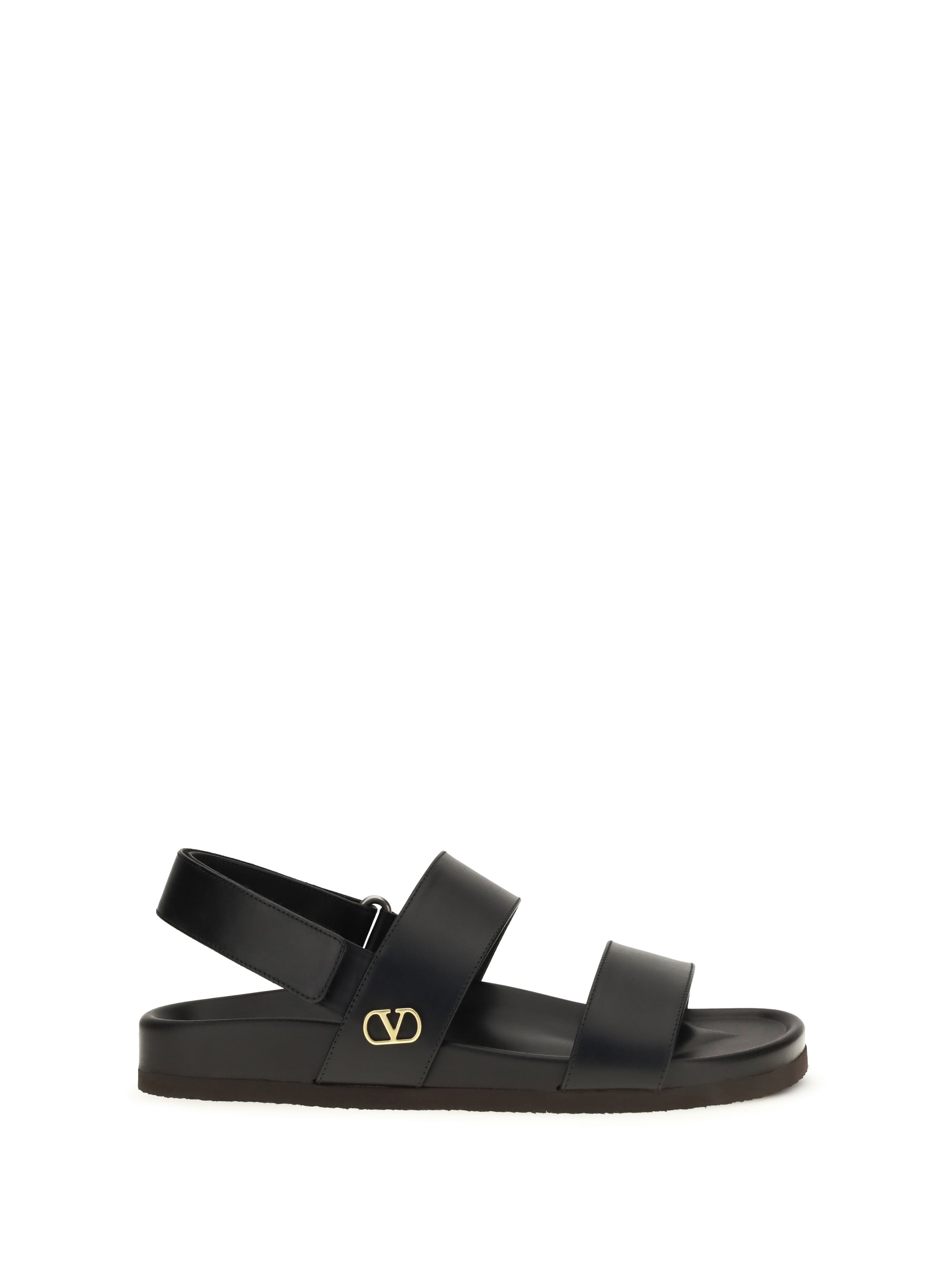 Valentino Garavani Studshield Sandals — Black