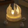 Personalizado 3D Impreso Cisne Madre y Cisne Pequeño Ornamento Luminoso con Nombre Decoración de Escritorio Regalo de Navidad para Mamá Abuela Familia