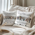 Fotos Personalizadas Título Diseño Funda de Almohada con 1-10 Nombres Día de la Madre Apreciación Housewarming Regalo para la abuela mamá