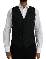 Men's Black Brown Silk Waistcoat Dress Formal Vest And