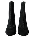 Women's Mesh Stiletto Boot Black