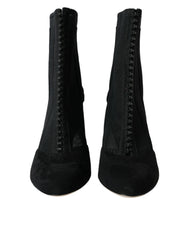 Women's Mesh Stiletto Boot Black