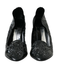 Women's Cinderella Pump Black Pvc Leather