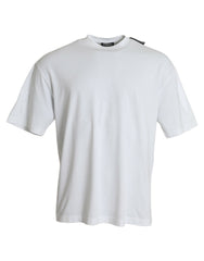 Men's Off White Cotton Jersey Round Neck T-Shirt