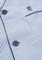 Pijama Hombre Verano Corto Judo Popelín Rayas - Azul 4549_36