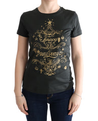 Women's Green Cotton 2017 Motive T-Shirt