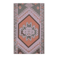 Southwestern Diamond Rust and Mauve Accent Rug