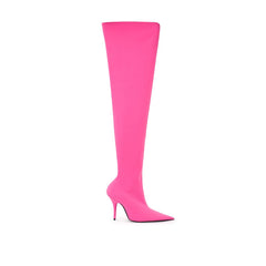 Women's Pink Polyester Boot