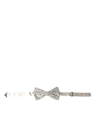 Men's Polka Dot Polyester Bow Tie White Ties