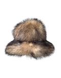 Women's Brown Faux Fur Modacrylic Fedora Hat