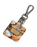 Women's Multicolor Camouflage Print Leather Logo Metal Airpods Case Accessory