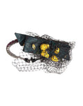 Women's Black Lemons Sicily Purple Crystal Net Headband Diadem Accessory